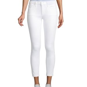 Joe's skinny white cropped jeans sz 25